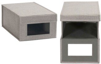 Household Essential Small Drop Front Shoe Box 2 Pack