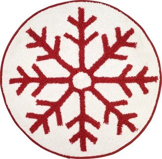 Sparkle Snowflakes Holiday Bath Rug, 29