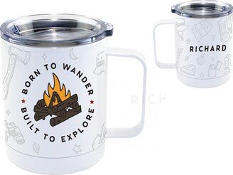 Born To Wander Stainless Steel Camping Mug | Nature Lover Outdoor Camper Gift For