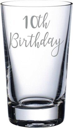 10Th Birthday - Vinyl Sticker Decal Transfer Label For Glasses, Mugs, Gift Bags. Happy Birthday, Celebrate, Party. Children Age