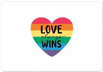 Magnets: Love Always Wins Magnet, 3X5, Multicolor