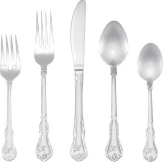 Riverridge Bouquet 46 Piece Monogrammed Flatware Set - K, Service for 8