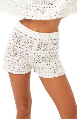 Diamond Eye Crochet Cover-Up Shorts