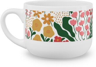 Mugs: Wild Meadow - Light Latte Mug, White, 25Oz, Multicolor