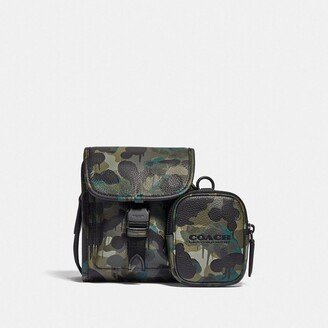 Charter North/South Crossbody With Hybrid Pouch With Camo Print