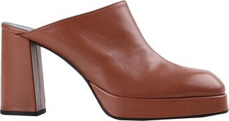 GIAMPAOLO VIOZZI Slingback Mules & Clogs Tan