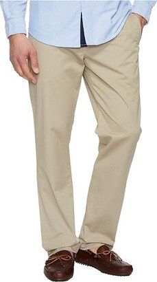 Stretch Straight Fit Chino Pants (Khaki Tan) Men's Clothing