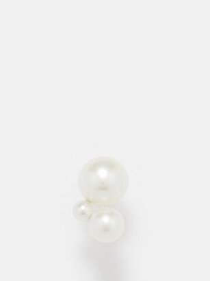 Stellari Pearl & 14kt Recycled Gold Single Earring