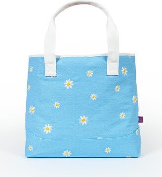 Daisy Extra Large, 100% Cotton Canvas Carryall Tote Bag