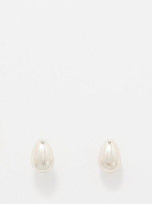 Tiny Egg Sterling-silver Earrings