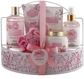 Lovery Wild Rose and Raspberry Body Care 7 Piece Gift Set