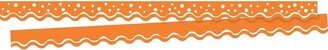 Barker Creek Tangerine Double-Sided Scalloped Edge Border 39' of 2-1/4 Border LL993