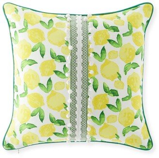 Knowles Ball Trim Decorative Pillow