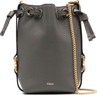 micro Marcie leather bucket bag