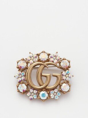 GG Marmont Crystal-embellished Brooch