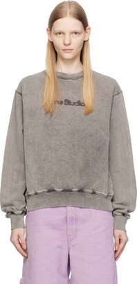 Gray Blurred Sweatshirt