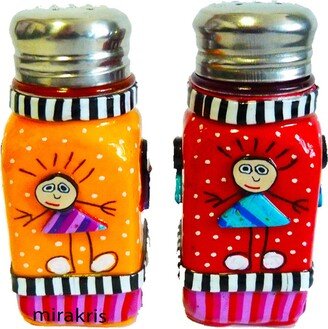 Colorful Salt & Pepper Shakers Set, Dinning Table Pair Of