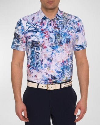 Men's Aurora Paisley Polo Shirt