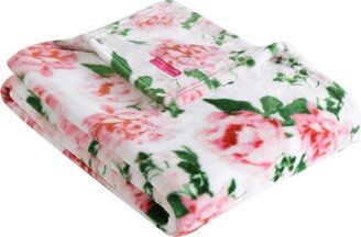 Closeout! Blooming Roses Ultra Soft Plush Blanket, Full/Queen