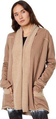 Sherpa Slouchy Cardigan (Palomino) Women's Sweater