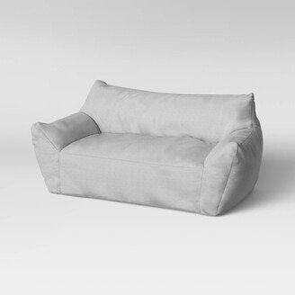 Bean Bag Loveseat Gray