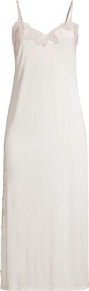 Contrast Lace-Trim Nightdress