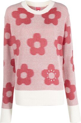 Flower Spot jacquard jumper