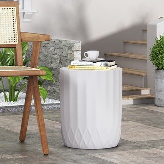 Alcona Outdoor Lightweight Concrete Side Table