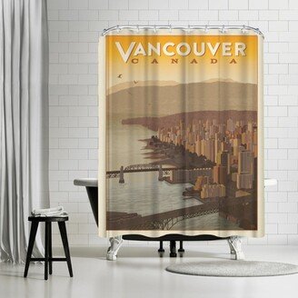 71 x 74 Shower Curtain, Canada Vancouver Skyline by Anderson Design Group