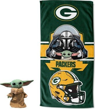 27x54 NFL Green Bay Packers Star Wars Hugger with Beach Towel