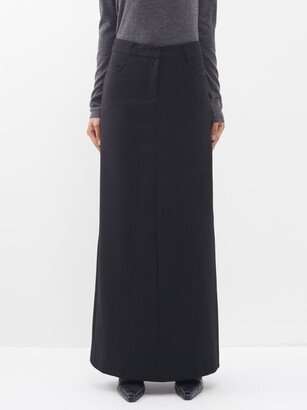 The Frankie Shop Malvo Twill Maxi Skirt