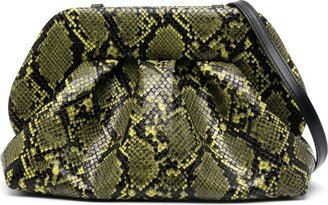 Gea snakeskin-effect leather shoulder bag