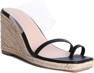 Clear Path Espadrille Wedge Sandal