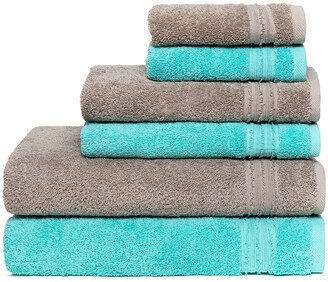 Rainbow Collection 6Pc Towel Set-AA