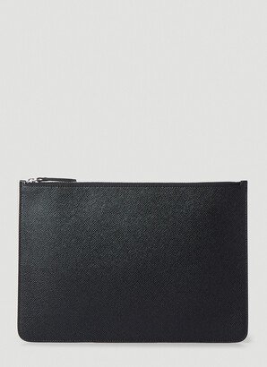 Four Stitch Pouch Briefcase - Man Briefcases Black One Size