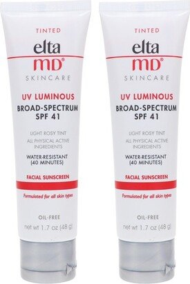 UV Luminous Broad Spectrum SPF 41 1.7 oz 2 Pack