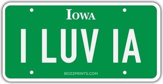 I Luv Ia License Plate Magnet/sticker