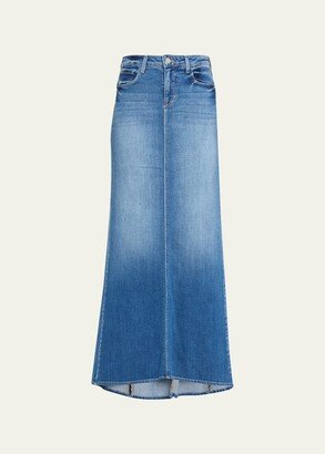 Kailani Denim Mermaid Maxi Skirt-AA