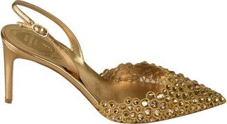 Vega Crystal Embellished Slingback Pumps