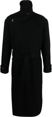 Virgin-Wool Belted Coat-AA