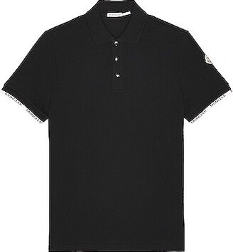 Short Sleeve Polo in Black