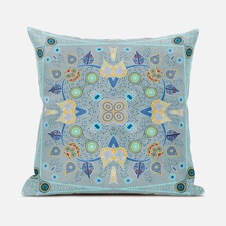 Amrita Sen Designs Amrita Sen Paisley Leaf Geo Duo Indoor Outdoor Pillow Zip-AD