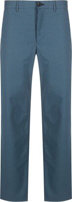 Logo-Appliqué Straight-Leg Chinos