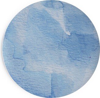 Salad Plates: Watercolor Rorscharch - Blue Salad Plate, Blue