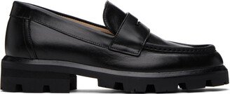 Black Moc Toe Loafers