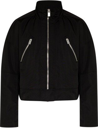 Logo-Print Bomber Jacket-AJ