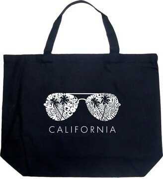 California Shades - Large Word Art Tote Bag