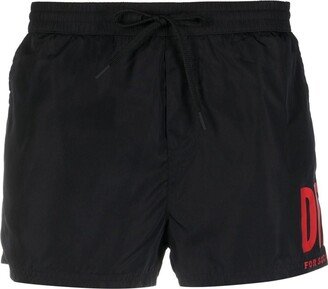 Logo-Print Swim Shorts-AO