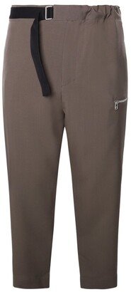 Regs Zip-Detailed Cropped Pants