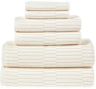 Antimicrobial Oxford 6Pc Towel Set